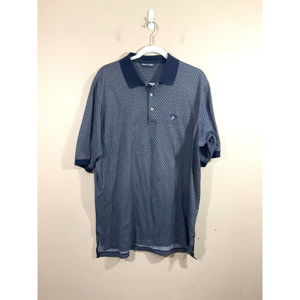 Vintage Ralph Lauren Polo Golf Mens Doral Country Club Polo Shirt L Blue Florida